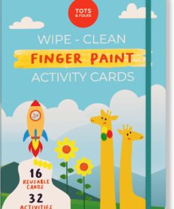 Clean Finger Paint Activity Cards - Silinebilir Parmak Boyası Aktivite Kartları - Fingerprint Activities