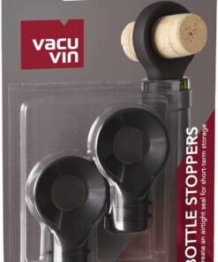 Vin Şişe kapağı 2'li set siyah, 5 cm