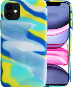 Renkli Desenli Kılıf IPhone 12 Pro Max İle Uyumlu Baskılı Kılıf Kadife İç Yüzey Leke Tutmaz Silinebilir Dizayn Renkli Baskılı Desenli Taribo Kılıf Mint