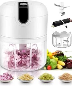 Nesil Şarjlı Sarımsak Rondosu 3 Bıçaklı Pratik Mini El Rondosu Mini Rondo