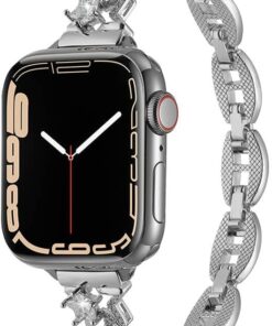 Apple İle Uyumlu Watch 38mm/40mm KRD-104 Metal Kordon Gümüş