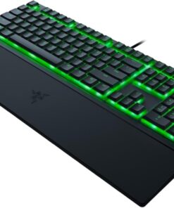 Ornata V3 X Oyun Klavyesi: Düşük Profilli Tuşlar - Sessiz Membran Anahtarları - Dökülmeye Dayanıklı - Chroma RGB Aydınlatma - Ergonomik Bilek Desteği - Snap Tap