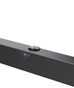 DS102 Kablolu USB/AUX 6W Tak Çalıştır Kolay Kurulum Yüksek Çözünürlüklü Stereo Surround Ses TV/PC/Telefon/Tablet Geniş Uyum Kompakt Soundbar Taşınabilir Hoparlör Siyah