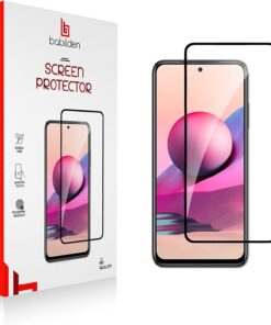 Xiaomi Redmi Note 10 Pro için Tasarlanmış Uçtan Kenara Kapsama Tam Koruma Dayanıklı Temperli Cam