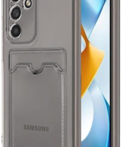 Samsung Galaxy S23 FE Card Slot Shock için Kılıf Füme [Galaxy S23 FE ile Uyumlu Kılıf - Füme]