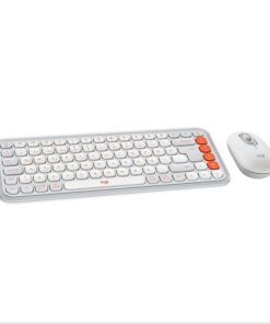 POP ICON COMBO Kablosuz Klavye ve Mouse Seti, Bluetooth, Konforlu Tasarım, Programlanabilir Tuşlar, Sessiz Tıklamalar, 3 Cihaza Kadar Easy-Switch, Türkçe Q Klavye, Beyaz