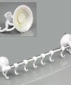 8 Kancalı Vantuzlu Askı, Banyo ve Mutfak için Çok Amaçlı Depolama Çözümü