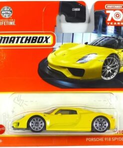 Matchbox Porsche 918 Spyder Sarı 77/100 (Kısa Kart) HLC88