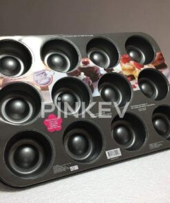 KITCHEN 12li Teflon Kaplı Borulu Muffin Kek Kalıbı