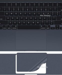 Macbook Air M3-M2 15 inç Sticker Film Koruyucu Touchpad Trackpad (TouchID'li) A2941 A3114 ile Uyumlu Gece Mavisi