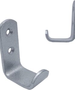 2 ad. Çelik Portmanto Askı 30mm Gümüş - Metal Okul Çanta Masa Sıra Askısı - Modern Vestiyer Duvar Eşya Elbise Askısı - Max 50 kg Taşıma Kapasitesi
