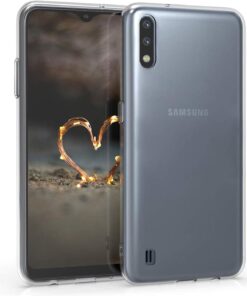 Samsung Galaxy A01 için Kılıf Transparent Soft Beyaz [Galaxy A01 ile Uyumlu Kılıf - Beyaz]