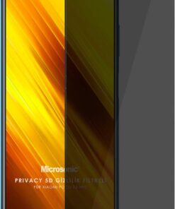 Xiaomi Poco X3 Pro Privacy 5D Gizlilik Filtreli Cam Ekran Koruyucu Siyah [Poco X3 Pro ile Uyumlu Ekran Koruyucu]
