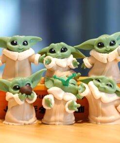 6 lı Bebek Yoda Görünümlü Biblo Dekoratif Hediyelik