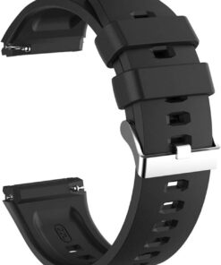 Samsung Gear S3 Frontier için Kordon, Silicone RapidBands Siyah [Gear S3 Frontier ile Uyumlu Kordon - Siyah]