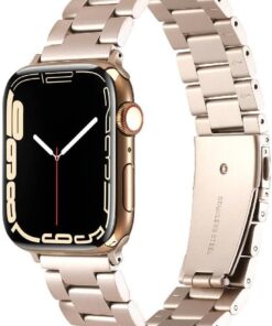 Apple İle Uyumlu Watch 38mm/40mm KRD-93 Metal Kordon Starlight