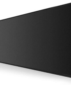 Pro Black Edition - Dikişli Kenar 70x30, 90x40, 100x50 ve 120x60 cm Oyuncu Gaming Mouse Pad (Siyah, 90x40 cm)