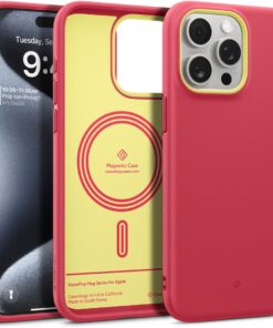 Spigen Iphone 15 Pro Kılıf Nano Pop Mag Magsafe Özellikli Magenta Lychee - Acs06933, Pembe