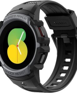 Galaxy Watch 5 / 4 (44mm) Kılıf & Kordon Kayış Rugged Armor Pro Charcoal Gray - ACS05392
