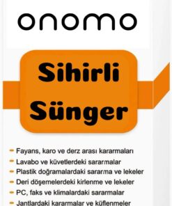 Sihirli Sünger, Çok Amaçlı Temizlik Süngeri, Fayans, Lavabo, Plastik ve Deri Yüzeyler İçin 3 Adet