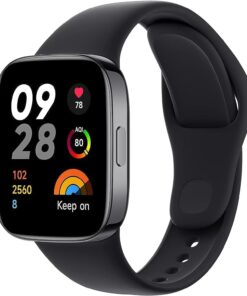 Redmi Watch 3, Akıllı Saat, 1.75 inç AMOLED Ekran, Nabız Uyku Oksijen Seviyesi Takip, 100+ Egzersiz Modu, Siyah