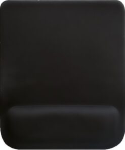 Team Ofis Ev Oyun Icın Kaymaz Taban Bilek Destekli Ergonomik Mouse Pad (23,5x20 cm) (Siyah)