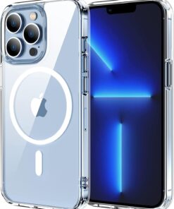 İphone 14 Pro Max için Cyrstal Clear Cam Berraklığında Sararmayan Magsafe Uyumlu Silikon Kılıf (İphone 14 Pro Max)