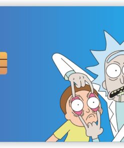 Aksesuar Rick And Morty Kart Kaplama Sticker Kart Etiketi