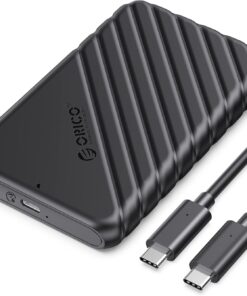 Type-C to Type-C USB3.1 Gen1 6Gbps 2.5” inch SATA SSD Hard Disk Kutusu Siyah
