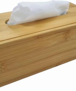 Şık Bambu Peçetelik Kutusu - Doğal Ahşap Peçete Saklama ve Sunum Ürünü
