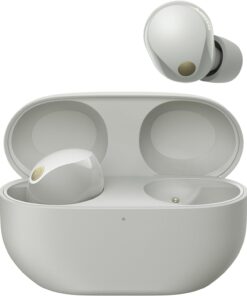 WF-1000XM5 kablosuz gürültü önleyici kulaklık, Bluetooth, kulak içi kulaklık, mikrofon, 24 saate kadar pil ömrü, hızlı şarj fonksiyonu, IPX4, iOS ve Android uyumlu, gümüş, küçük