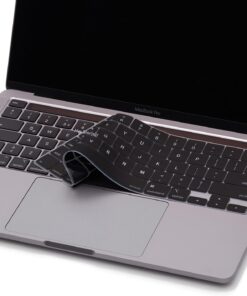 Macbook Pro Klavye Koruyucu M1-M2 13inç (US-ABD İngilizce) Touchbarlı A2338 A2289 A2251 A2141 Uyumlu Siyah