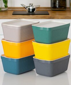 1037 Erzak Çok Amaçlı Bakliyat Saklama Kabı Dolap İçi Organizer 6'LI 1,5 L Still Box