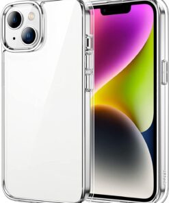 AKSESUAR iPhone 14 Şeffaf Kılıf 14 (6.1') Şeffaf Silikon Kılıf Transparent iPhone 14 Kılıfı ŞEFFAF