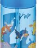 FiftyFifty 500ml Tritan Kalın Pipetli Çocuk Okul Su Matarası Mavi