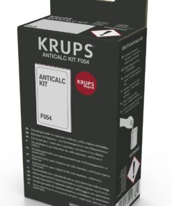 Krups Orijinal kireç çözücü F054 – Kahve makineleri ve tam otomatik kahve makineleri için kireç çözücü, optimum bakım için evrensel kireç çözücü, 2 uygulama için 2 kireç çözücü torbası