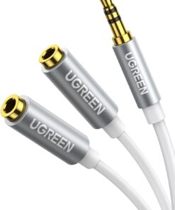 3.5 mm TRS Kulaklık Çoklayıcı Y Kablo Beyaz