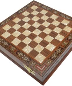 Satranç Tahtası İsteyene) Gifthome,Büyük Boy,El Yapımı,Masif Ahşap,Sandıklı Satranç Tahtası