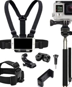 Aksiyon Kamera ve Telefon Tutucu Boyun Askısı Gezi Seyahat ve Sürüşlerde Kullanmak için Boyundan Kayıt Aparatı Cep Telefonu Boyun Tutucu Göğüs ve Kafa Bandı SER-12X