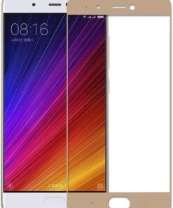 Xiaomi Mi 5 Uyumlu Full Kaplayan Temperli 5D Ekran Koruyucu Cam (Gold)