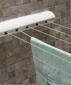 ipli, 4.2 Metre BEYAZ ÇEK AS, Otomatik Çamaşır Askısı, Açılır Kapanır Çamaşır Kurutmalık