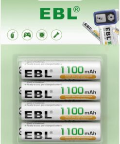 1.2V AAA Şarj Edilebilir Pil, 1100 mAh Ni-MH Şarj Edilebilir Pil 1200 Tech, 4'lü Paket