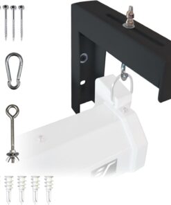 Screens ZVMAXLB6-B Üniversal Projektör Tuvali, 15,2 cm, Kaynaklı Konstrüksiyon, Duvar veya Tavan Tutucu, Kanca ve Donanım Dahil, Siyah