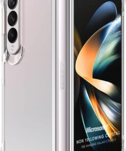 Samsung Galaxy Z Fold 4 için Kılıf Non Yellowing Crystal Clear Sararma Önleyici Kristal Şeffaf [Galaxy Z Fold 4 ile Uyumlu Kılıf - Şeffaf]