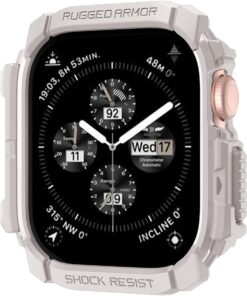 Apple Watch 46mm Seri 10 Kılıf Rugged Armor Dune Beige - ACS08600