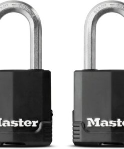 Lock Asma Kilit, Anahtarlı, Lamine Çelik Kaplanmış, M115EURTLF, Kulübeler, Garajlar, Çitler ve Kapılar için Uygundur