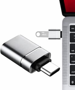 Metal Mini Type C USB 3.1 to USB 3.0 Çevirici Dönüştürücü, Tak Çalıştır, OTG Çevirici Adaptör MacBook, iPad Air, iPad Pro, Surface Pro, XPS Uyumlu, USB to USB C Adapter, Type-c Otg, Data Şarj Adaptörü