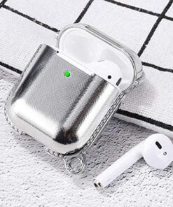 Electroplate AirPods Kılıf, Gümüş