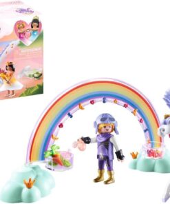 Princess Magic 71361 Gökkuşaklı Pegasus, Büyüleyici Oyun Seti, Pegasus Bakımı ve Beslenmesi İçin Aksesuarlar, 4 Yaşından Büyük Çocuklar İçin Oyuncak