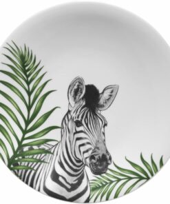 Porselen Doğadakiler 27 cm Servis Tabağı Zebra ZG27DU470102893